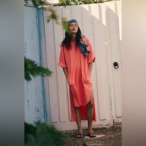 NWT Free People Chrissa Midi Dress ~Red Guava~